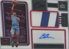 Brandon Boston Jr. [Blue] #RA-BBJ Basketball Cards 2021 Panini One and One Rookie Autographs Prices