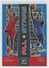 Derrick Rose, Kevin Durant [Blue] #20 Basketball Cards 2021 Panini Donruss Optic All Stars Prices