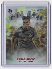Luka Sucic [Red] Soccer Cards 2022 Topps Chrome UEFA Club Competitions Golazo Prices