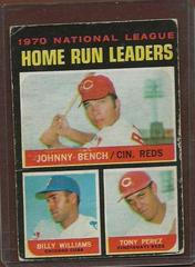 NL Home Run Leaders [Bench, Williams, Perez] #66 Baseball Cards 1971 O Pee Chee Prices