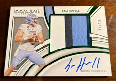 Sam Howell [Patch Autograph Emerald] #54 Football Cards 2022 Panini Immaculate Collegiate Prices