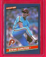 Steve Carlton #117 Baseball Cards 1986 Leaf Prices