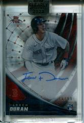 Jarren Duran #TEK-JD Baseball Cards 2022 Topps Clearly Authentic Tek Autographs Prices