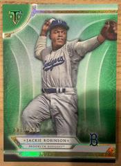 Jackie Robinson [Emerald] #65 Baseball Cards 2018 Topps Triple Threads Prices