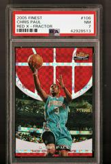 Chris Paul [Red X Fractor] Basketball Cards 2005 Finest Prices