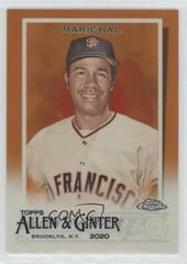Juan Marichal [Orange] #124 Baseball Cards 2020 Topps Allen & Ginter Chrome Prices