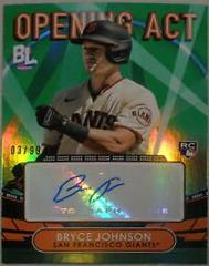 Bryce Johnson [Green] #OAA-BJ Baseball Cards 2023 Topps Big League Opening Act Autographs Prices