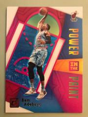 Bam Adebayo #3 Basketball Cards 2020 Donruss Power in the Paint Prices