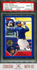 Alex Rodriguez [Home Team Advantage] #1 Baseball Cards 2003 Topps Prices