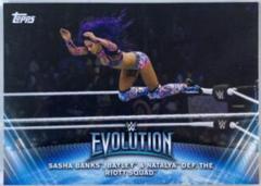Sasha Banks, Bayley & Natalya def. The Riott Squad #WE-7 Wrestling Cards 2019 Topps WWE Women's Division Evolution Prices