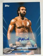 Jinder Mahal [Blue Autograph] Wrestling Cards 2018 Topps WWE Prices