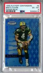 Brett Favre [Power Blue] #8 Football Cards 1999 Playoff Contenders Prices