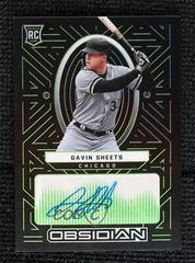 Gavin Sheets [Green] #OA-GS Baseball Cards 2022 Panini Chronicles Obsidian Autographs Prices