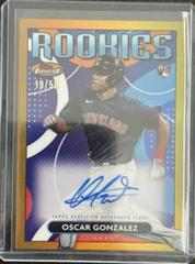 Oscar Gonzalez [Gold] Baseball Cards 2023 Topps Finest Rookies Design Variation Autographs Prices