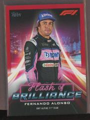 Fernando Alonso [Red] #FOB-FA Racing Cards 2022 Topps Formula 1 Flash of Brilliance Prices