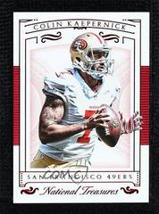 Colin Kaepernick [Jersey Number Red] #27 Football Cards 2015 Panini National Treasures Prices