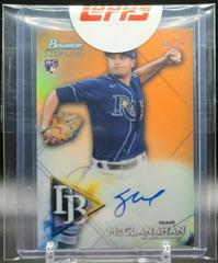 Shane McClanahan [Orange Refractor] #BSRA-SM Baseball Cards 2021 Bowman Sterling Rookie Autographs Prices