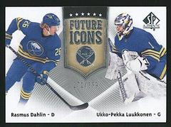 Rasmus Dahlin, Ukko Pekka Luukkonen Hockey Cards 2021 SP Authentic Future Icons Prices