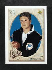 Dan Marino [1992 Still Counting...] Football Cards 1992 Upper Deck Heroes Prices
