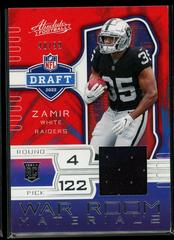 Zamir White #34 Football Cards 2022 Panini Absolute War Room Materials Prices