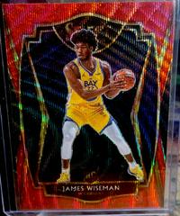 James Wiseman [Red Wave] Basketball Cards 2020 Panini Select Prices