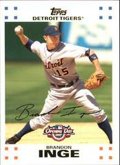 Brandon Inge #83 Baseball Cards 2007 Topps Opening Day Prices