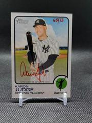 Aaron Judge [Special Edition Red Ink] #ROA-AJ Baseball Cards 2022 Topps Heritage Real One Autographs Prices
