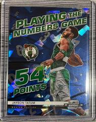 Jayson Tatum [Blue Ice] #5 Basketball Cards 2021 Panini Contenders Optic Playing the Numbers Game Prices