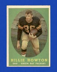 Billy Howton #6 Football Cards 1958 Topps Prices