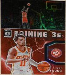 Trae Young [Red] #1 Basketball Cards 2021 Panini Donruss Optic Raining 3s Prices