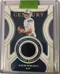Zach Wilson #CM-ZW Football Cards 2022 Panini National Treasures Collegiate Century Materials Prices