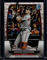 Gunnar Henderson [Wave] #10 Baseball Cards 2023 Bowman Chrome Prices