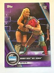 Mandy Rose def. Asuka [Purple] Wrestling Cards 2020 Topps WWE Women's Division Prices