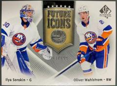 Ilya Sorokin, Oliver Wahlstrom Hockey Cards 2021 SP Authentic Future Icons Prices