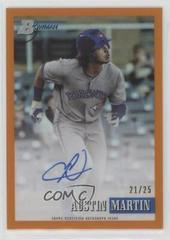 Austin Martin [Orange] #93PA-AM Baseball Cards 2021 Bowman Heritage Chrome Prospect Autographs Prices