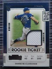 Shane McClanahan #RTJ-SM Baseball Cards 2021 Panini Contenders Rookie Ticket Jersey Prices