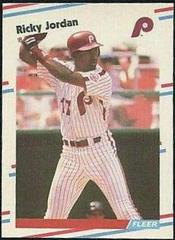 Ricky Jordan #U-110 Baseball Cards 1988 Fleer Update Glossy Prices