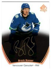 Brock Boeser Hockey Cards 2021 SP Authentic Signatures Prices