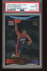 David Robinson #S8 Basketball Cards 1996 Upper Deck USA Prices