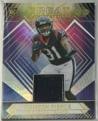 Dameon Pierce #GE-DP Football Cards 2022 Panini Illusions Great Expectations Prices