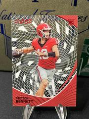 Stetson Bennett IV [Red] #15 Football Cards 2023 Panini Chronicles Draft Picks Clear Vision Prices