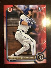 Gavin Cross [Red] #BD-6 Baseball Cards 2022 Bowman Draft Prices
