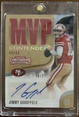 Jimmy Garoppolo Football Cards 2018 Panini Contenders MVP Autographs Prices