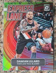 Damian Lillard [Lime Green] #12 Basketball Cards 2022 Panini Donruss Optic Express Lane Prices