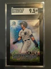Anthony Volpe [Mega Box Mojo Refractor] Baseball Cards 2023 Bowman Sights on September Prices
