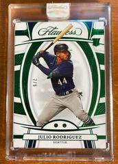 Julio Rodriguez [Emerald] #48 Baseball Cards 2022 Panini Flawless Prices