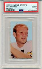 Dick Shinor [(Shiner)] Football Cards 1969 Glendale Stamps Prices