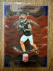 Ja'Marr Chase [Blue] Football Cards 2022 Panini Donruss Elite Title Waves Prices