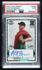 Hunter Brown [Green] #A-HB1 Baseball Cards 2020 Leaf Trinity Autographs Prices