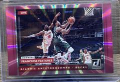 Giannis Antetokounmpo [Pink Laser] Basketball Cards 2021 Panini Donruss Franchise Features Prices